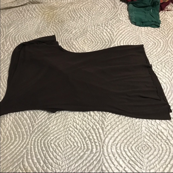 Arden B vintage one sleeve flattering brown blouse - Picture 7 of 7